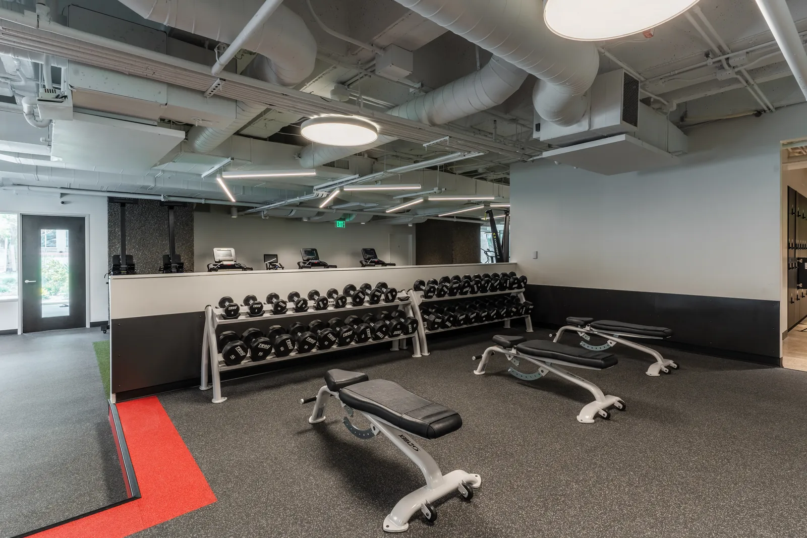 Weight room — Hidden Gym at Pegasus Park